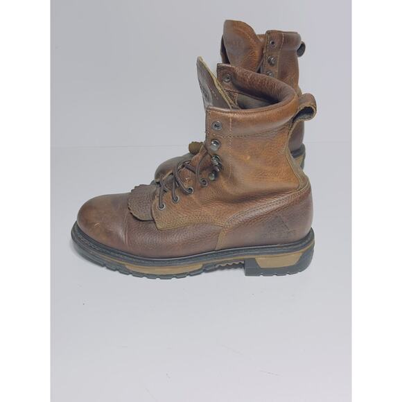 ROCKY ORIGINAL RIDE LACER WATERPROOF WESTERN BOOTS 2723 Men’s Size 8.5 main image 6